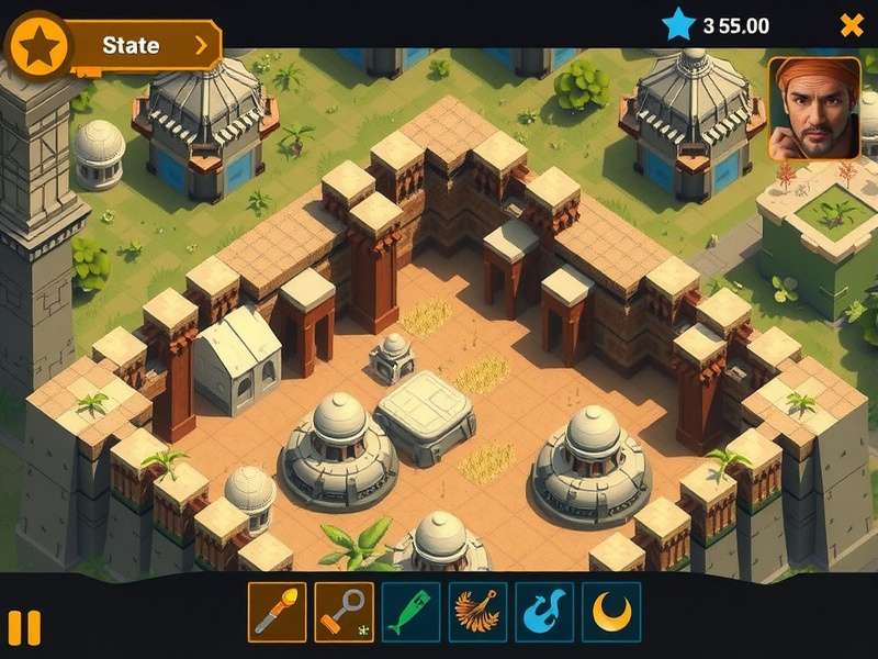 Ruins Survival Challenge gameplay screenshot showing ancient ruins environment