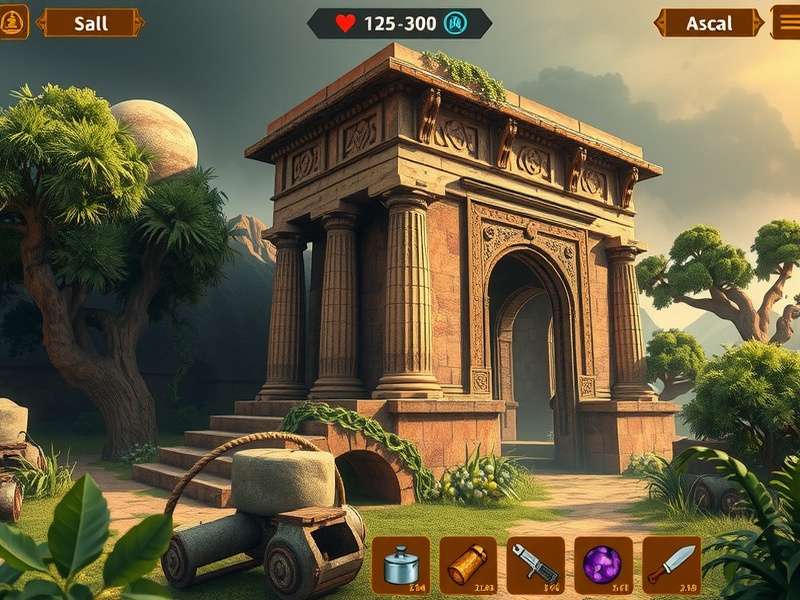 Ruins Survival Challenge crafting system interface