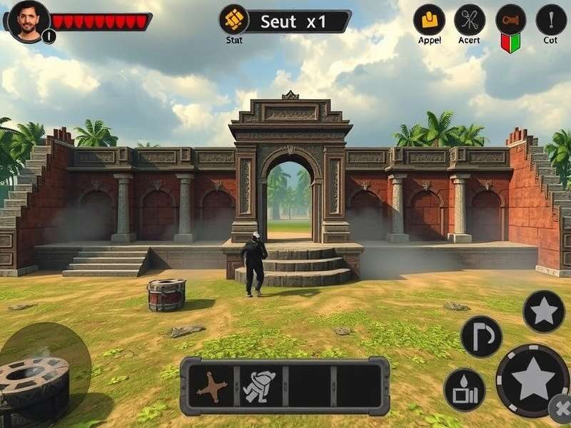 Ruins Survival Challenge Indian player strategy map